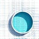 Icona di progettazione architettonica per piscina